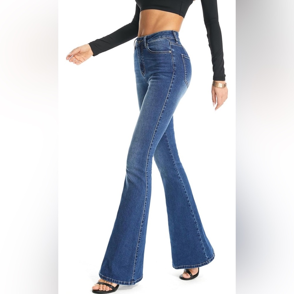 Women's Curvy Stretchy Bootcut Flare Denim jeans